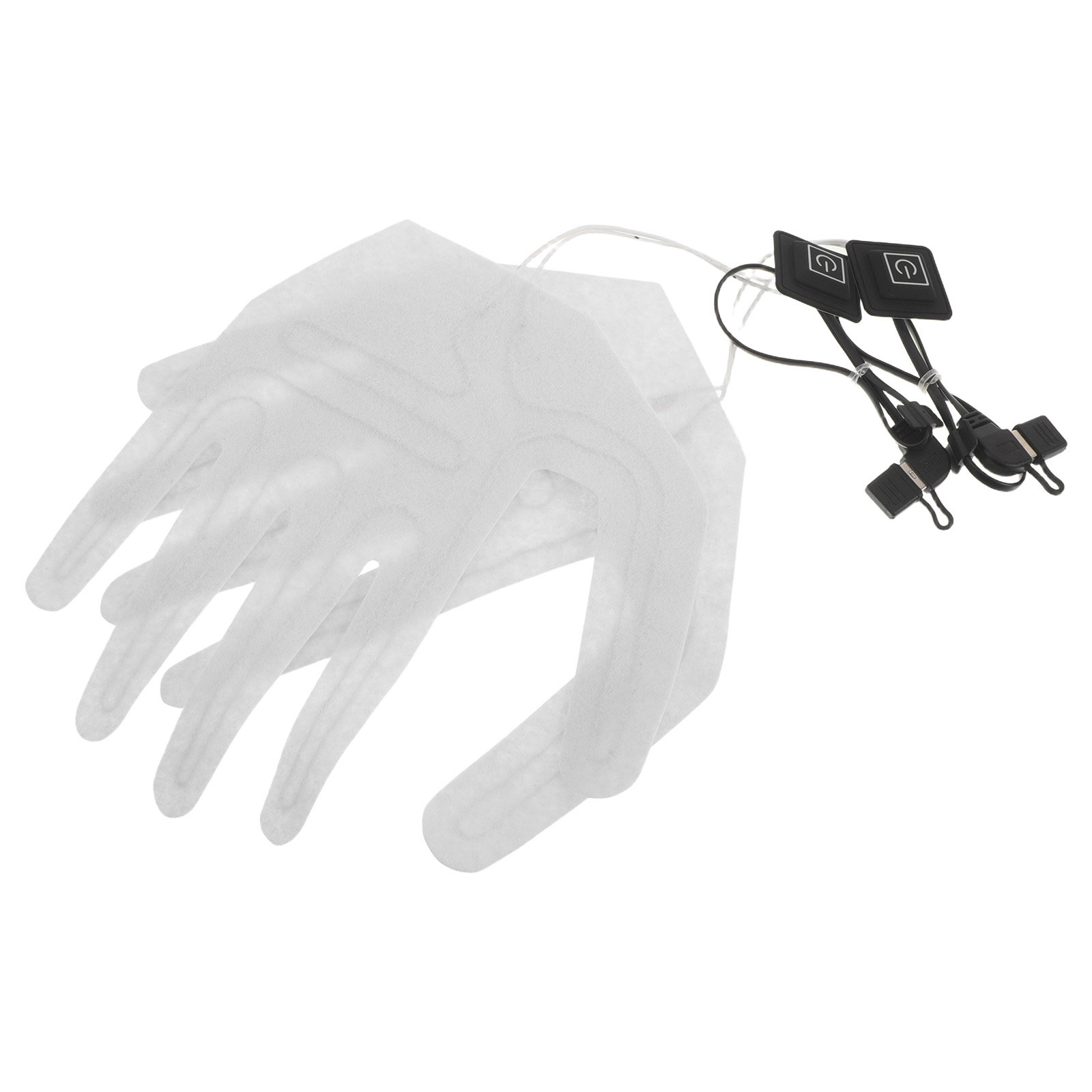 Heated Pad Electric - 2個入り電気加熱パッド（手袋用）フルフィンガー熱加熱シート、充電式グローブヒーターインサート（スキー、サイクリング用）
