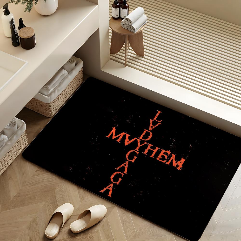 Home Textiles Là Gì - 歌手 L-Lady G-Gaga フロアマット ソフトフランネルラグ 滑り止め吸収マット