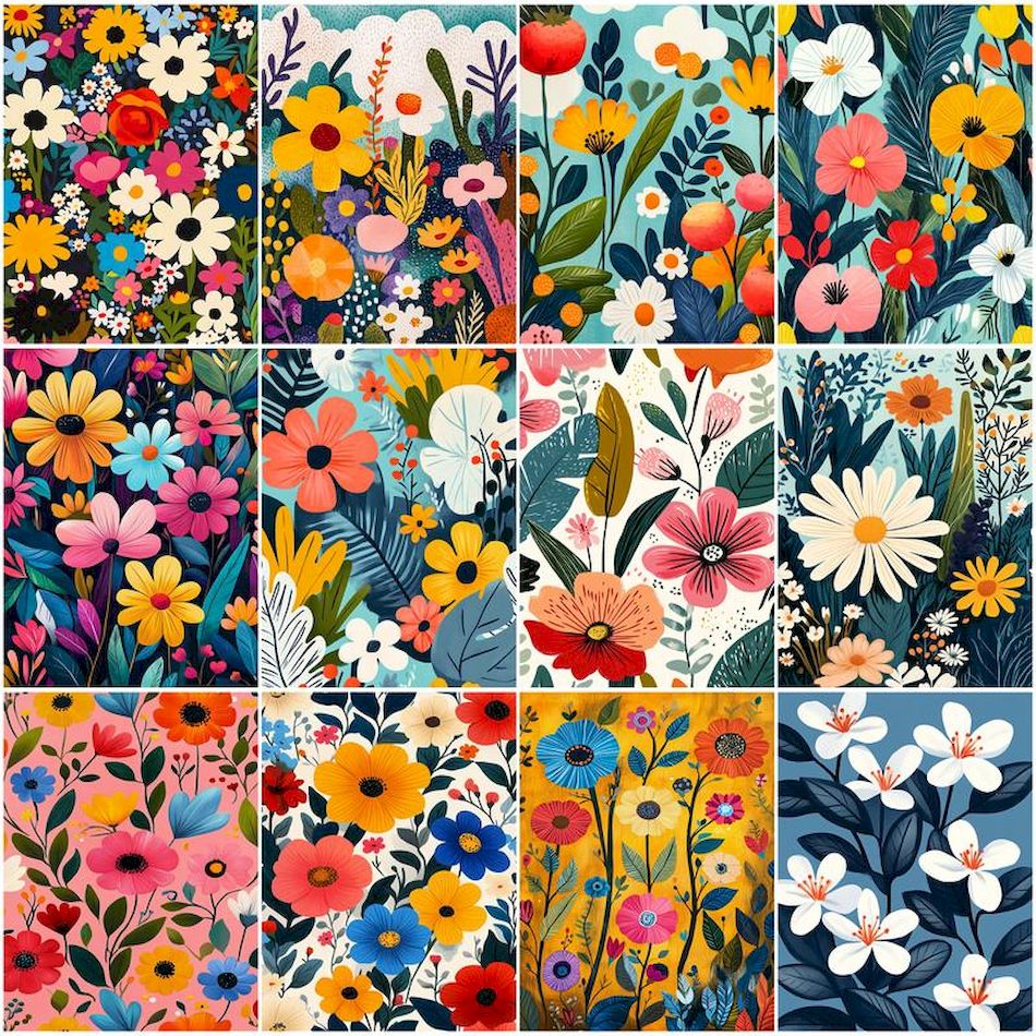 Home Textiles Store - RUOPOTY 数字によるシンプルな絵画花エレガントなスタイル簡単な画像ペイントマーカー数字によるリビングルームの装飾家庭用