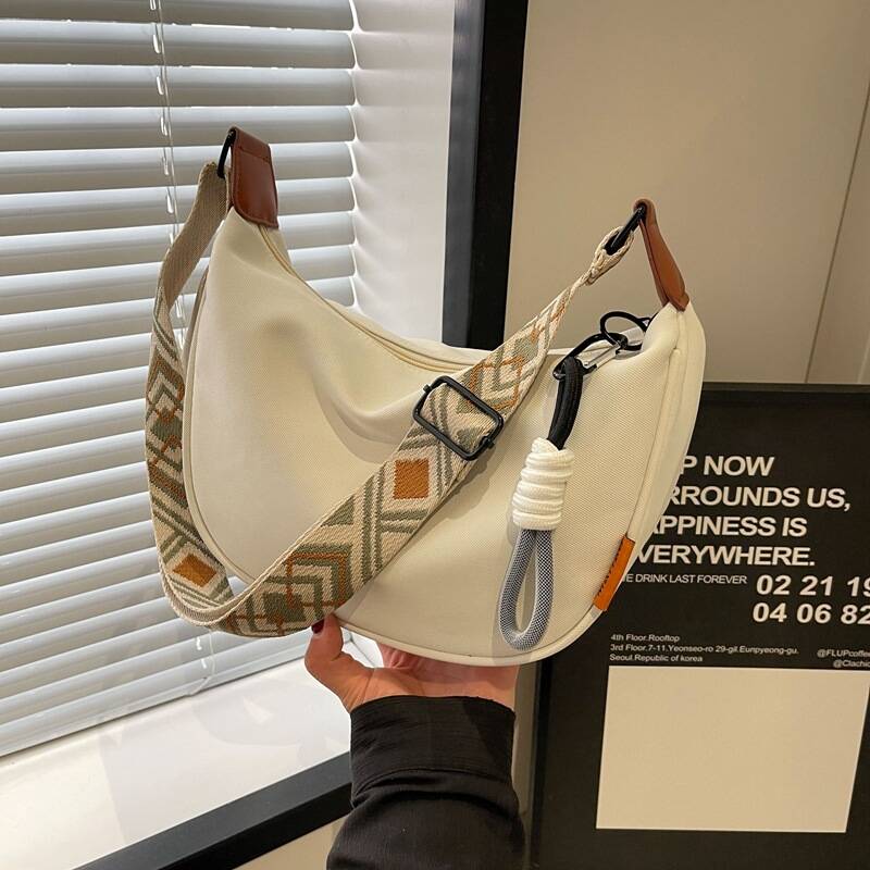 Home Textiles Store - 新作ファッショナブルなクロスボディバッグ、シンプルな幅広ストラップデザイン、シングルショルダー、オリジナルスタイル、通勤用、女性用ダンプリングバッグ