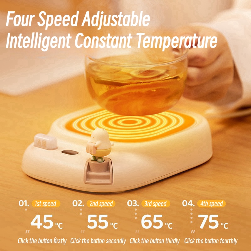 Heated Pad Electric - 40Wコーヒーマグウォーマーカップヒーター電気ホットプレート4温度設定ウォーマーコースター（お茶、牛乳、水用加熱パッド）220V
