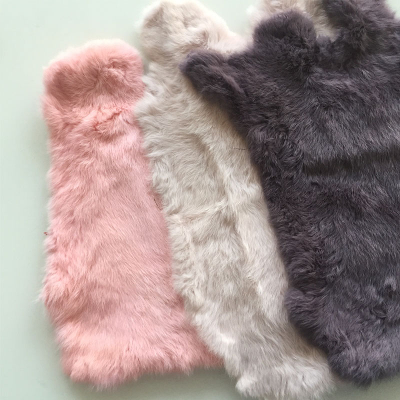 Home Textiles Sale - 本物の色とりどりのウサギの毛皮,完全に色とりどりの,ふわふわのウサギの革,diy,家の装飾,衣類アクセサリー,高品質の販売