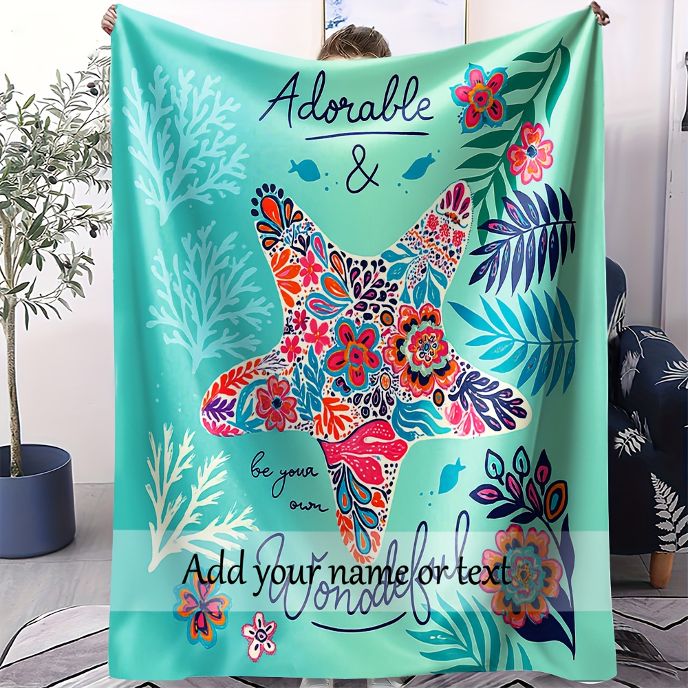 カスタムあなたの名前またはテキスト、魅力的な手描きのヒトデブ - Your Home Textiles のレビューと価格