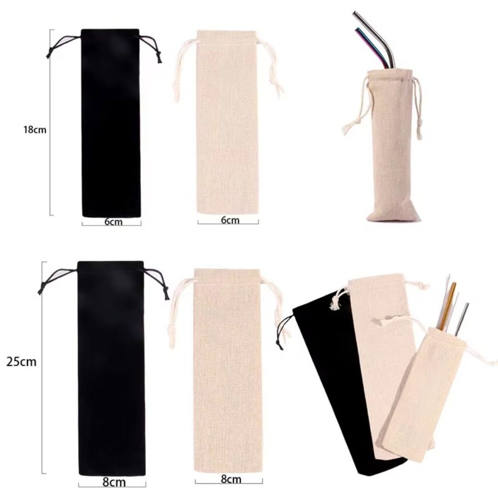 多機能コットンリネンドローストリングポケット防塵ストロー収納 - Home Textiles Store のレビューと価格